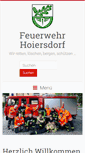 Mobile Screenshot of feuerwehr-hoiersdorf.de