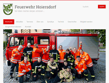 Tablet Screenshot of feuerwehr-hoiersdorf.de
